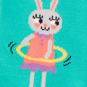 Sock It To Me - Hoola Hoopin' Bunnies Knee High Youth Socks