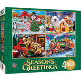 MasterPieces - Puzzle Season's Greetings 500 Piece 4 Pack