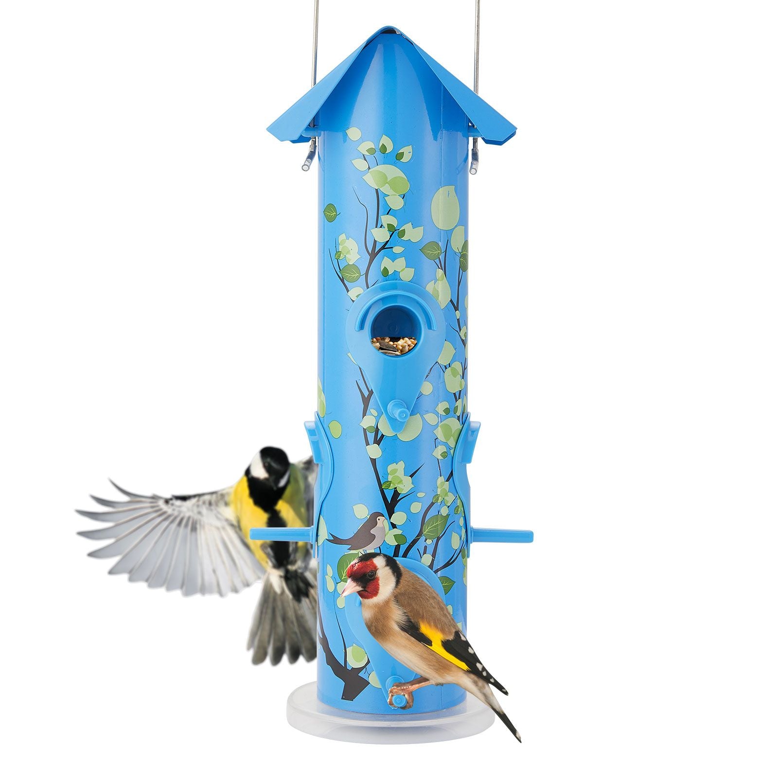Kingsyard - 6 Ports Metal Feeder Tube Style, Garden Design - Southern Agriculture 