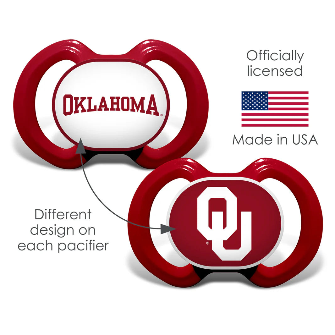 MasterPieces - Oklahoma Sooners Pacifiers - 2 Pack