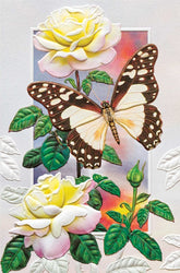 PTR Creative LLC - Card White Lady Swallowtail B'day Butterfly