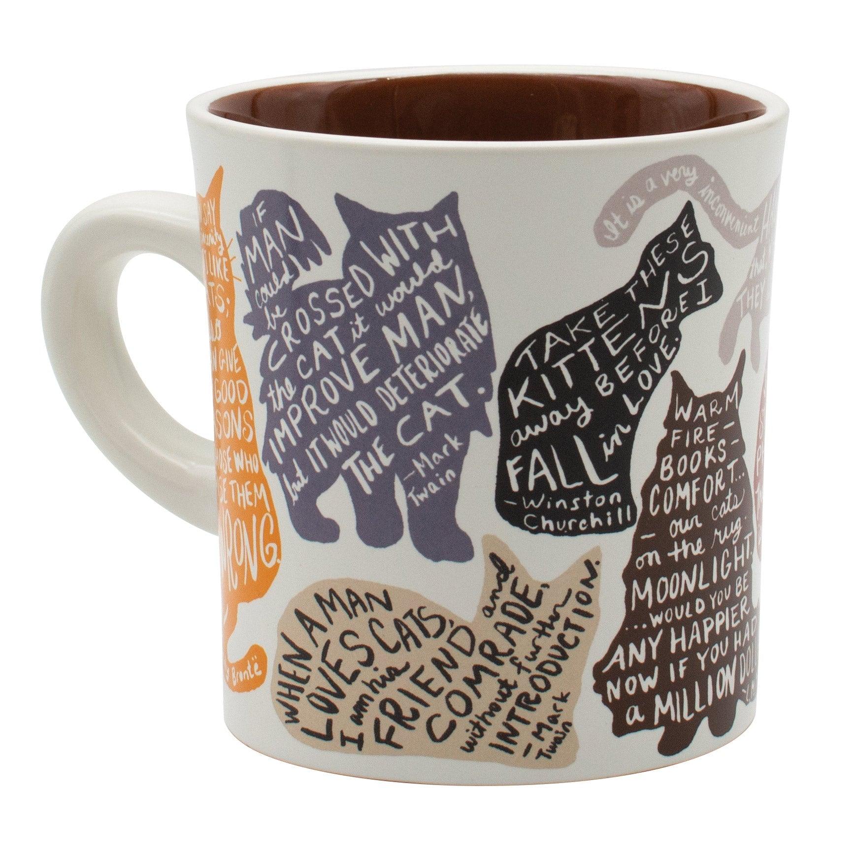 Unemployed Philosophers Guild -Coffee Mug Literature Cat