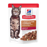 Hill's Science Diet - Adult Turkey & Liver Casserole Cat Pouches - Southern Agriculture 