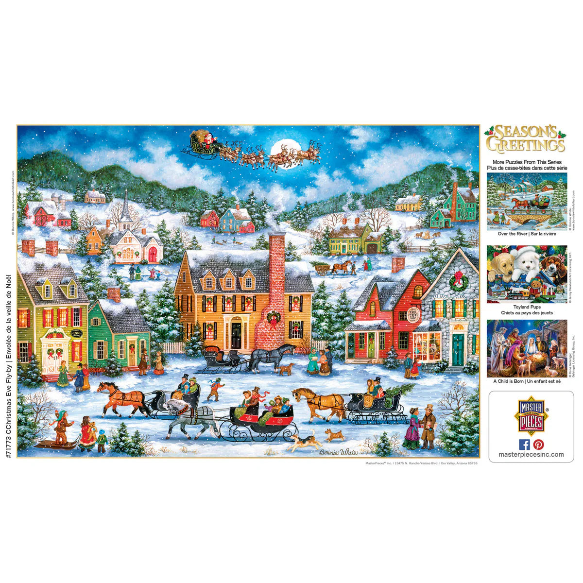 MasterPieces - Puzzle Season's Greetings - Christmas Eve Fly By 1000 Piece