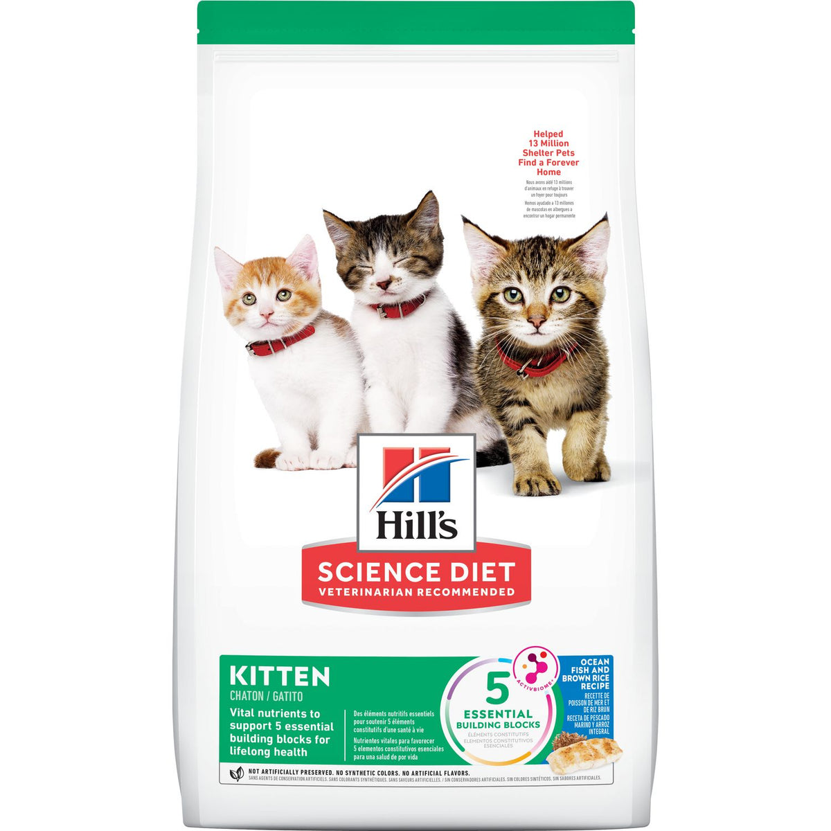 Hill's Science Diet - Kitten Ocean Fish & Brown Rice Cat Food Dry - Southern Agriculture 
