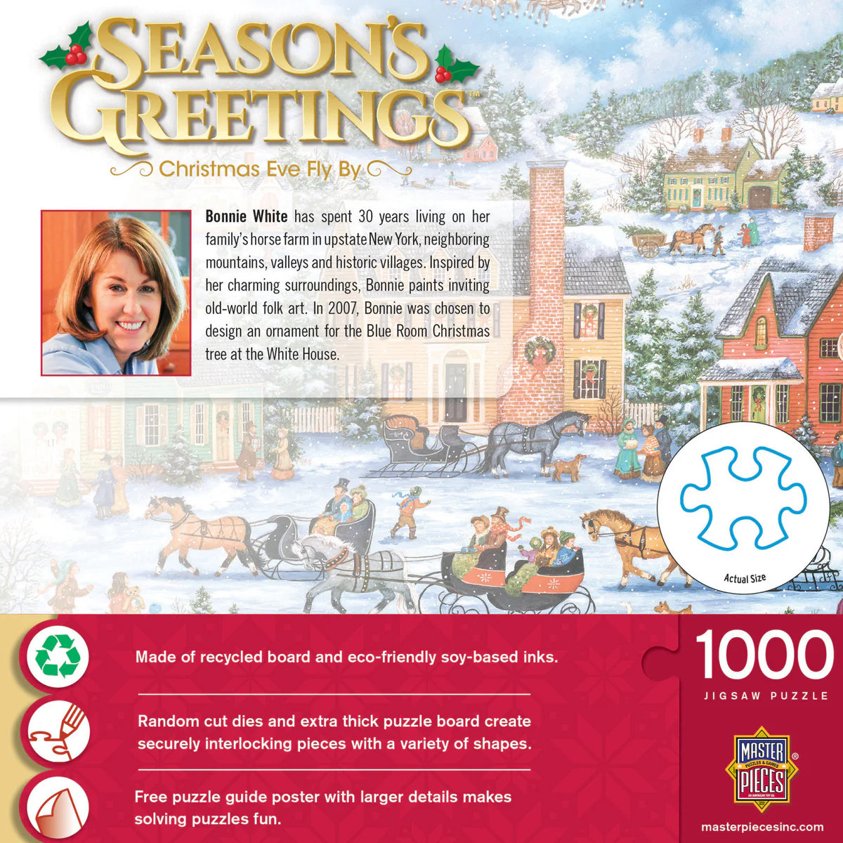 MasterPieces - Puzzle Season's Greetings - Christmas Eve Fly By 1000 Piece