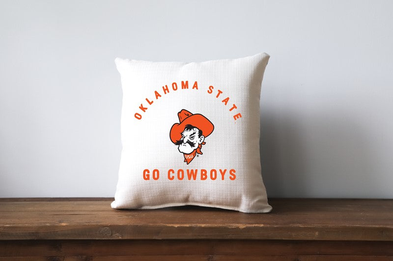 Little Birdie - Pillow OSU Arched with Pistol Pete