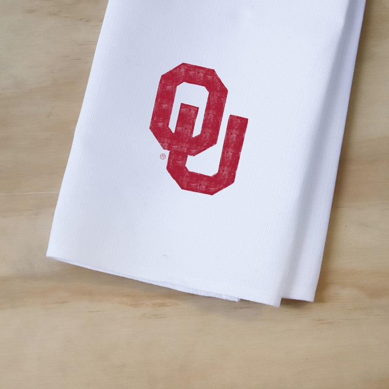 Little Birdie - Tea Towel University of Oklahoma Grunge
