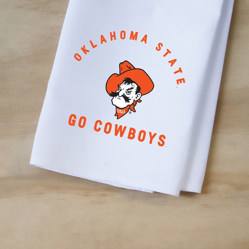 Little Birdie - Tea Towel Oklahoma State with Pistol Pete