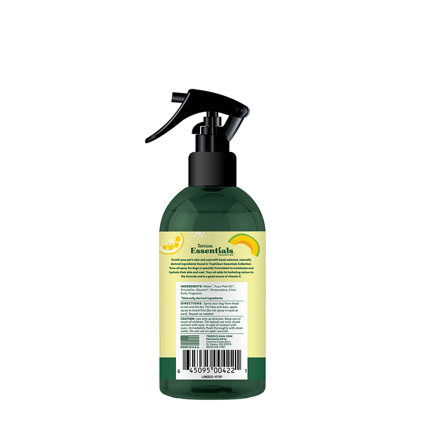 Tropiclean - Essentials Yuzu Fruit Deodorizing Spray - Southern Agriculture 