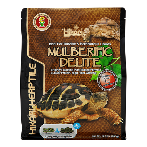 Hikari - Mulberific Delite Hydrating Pellet-Tortoise & Herb Lizards 22.9 oz