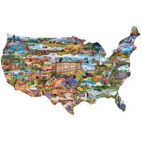 MasterPieces - Puzzle National Parks of America Shaped Puzzle 1000 Pieces