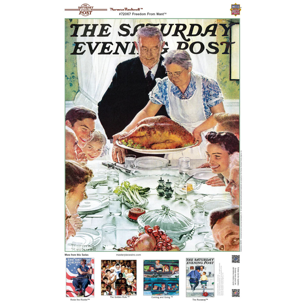 MasterPieces - Puzzle Saturday Evening Post - Freedom from Want 1000 Piece