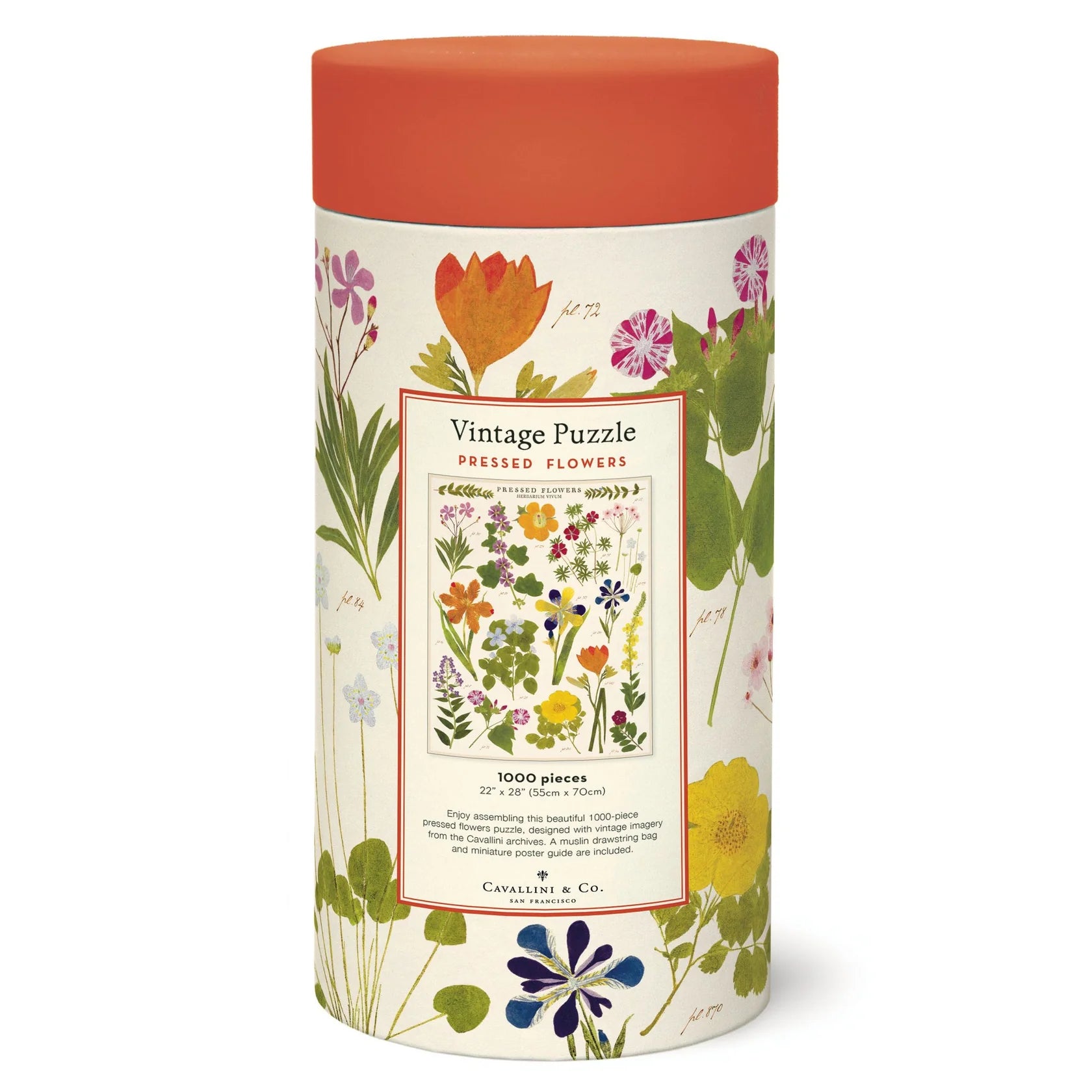 Cavallini & Co. - Puzzle Pressed Flowers - Southern Agriculture 