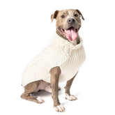 Chilly Dog - Dog Sweater Natural Cable Knit