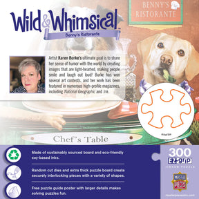 MasterPieces - Puzzle Wild & Whimsical Benne's Ristorante EZ Grip 300 Piece