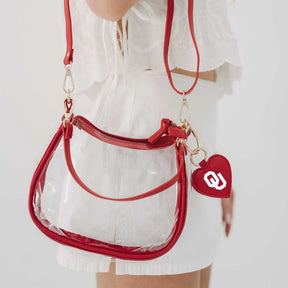 Desden - Clear Purse With Red Trim OU