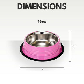 Jojo Modern Pets - Eco-Friendly Non Skid Ribbed Pet Bowl