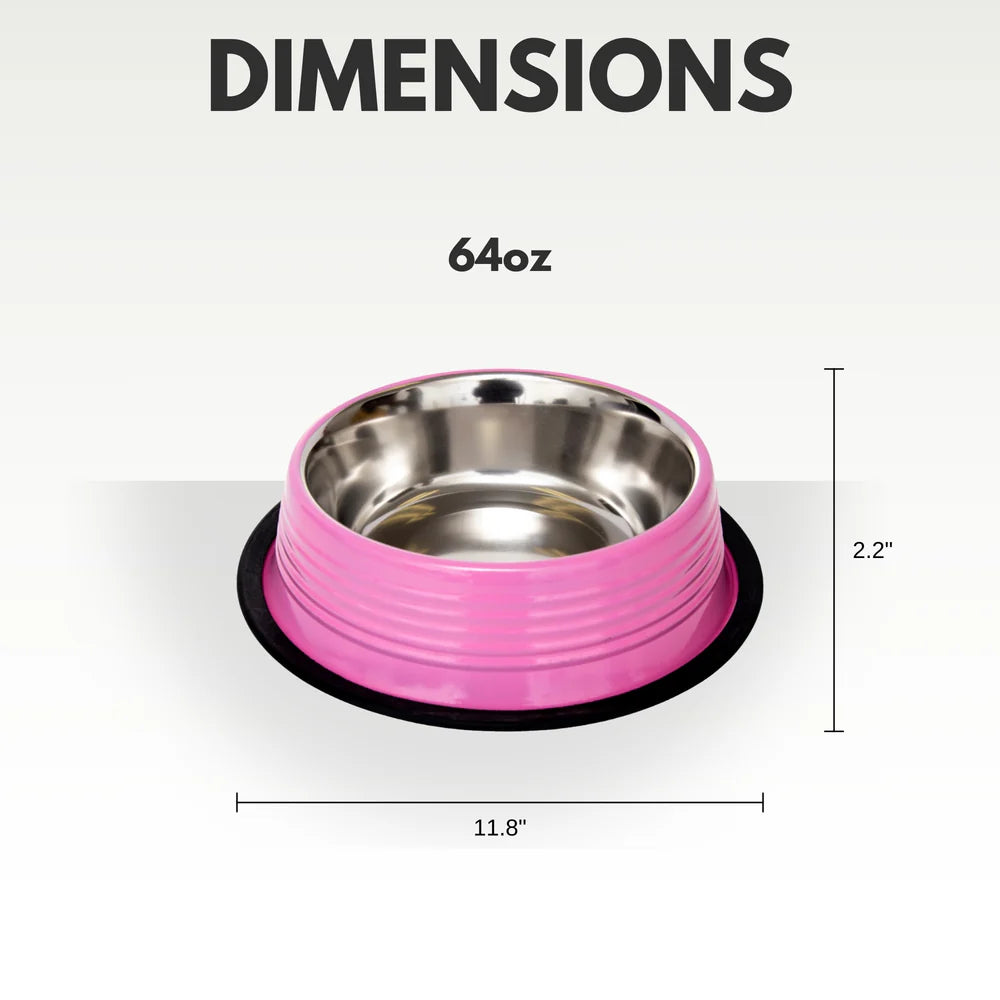 Jojo Modern Pets - Eco-Friendly Non Skid Ribbed Pet Bowl