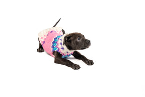 Chilly Dog - Dog Sweater Pink Ski Bum