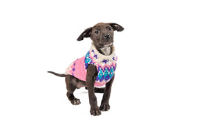 Chilly Dog - Dog Sweater Pink Ski Bum