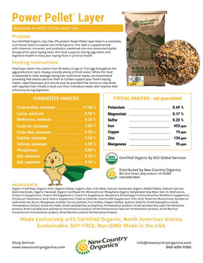 New Country Organics - Organic Power Pellet Layer Feed
