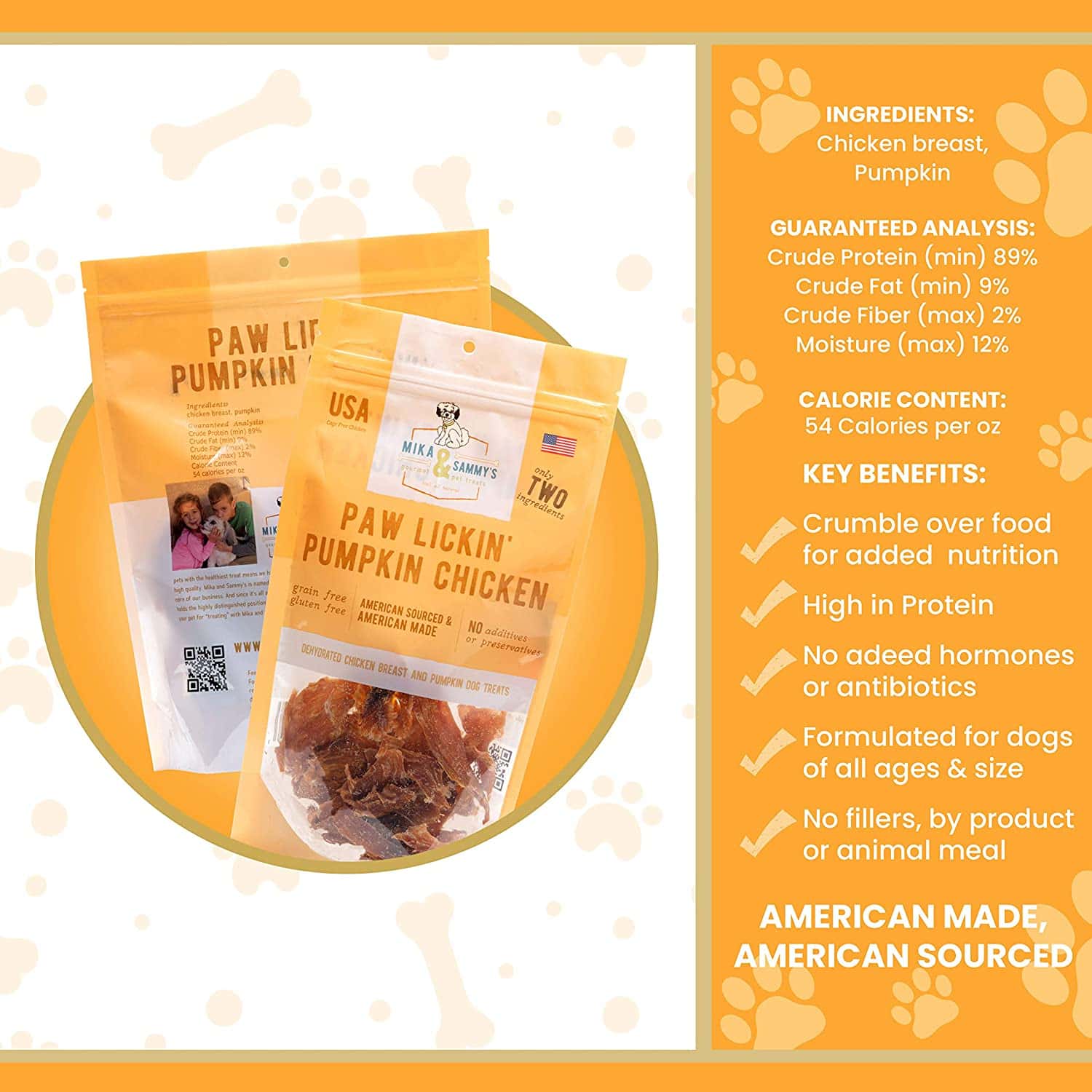 Mika & Sammy's - Paw Lickin' Pumpkin Chicken - Southern Agriculture 