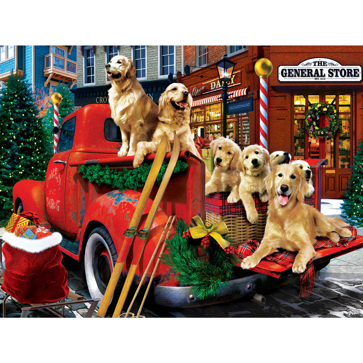 MasterPieces - Puzzle Guarding the Presents EZ Grip 300 Piece