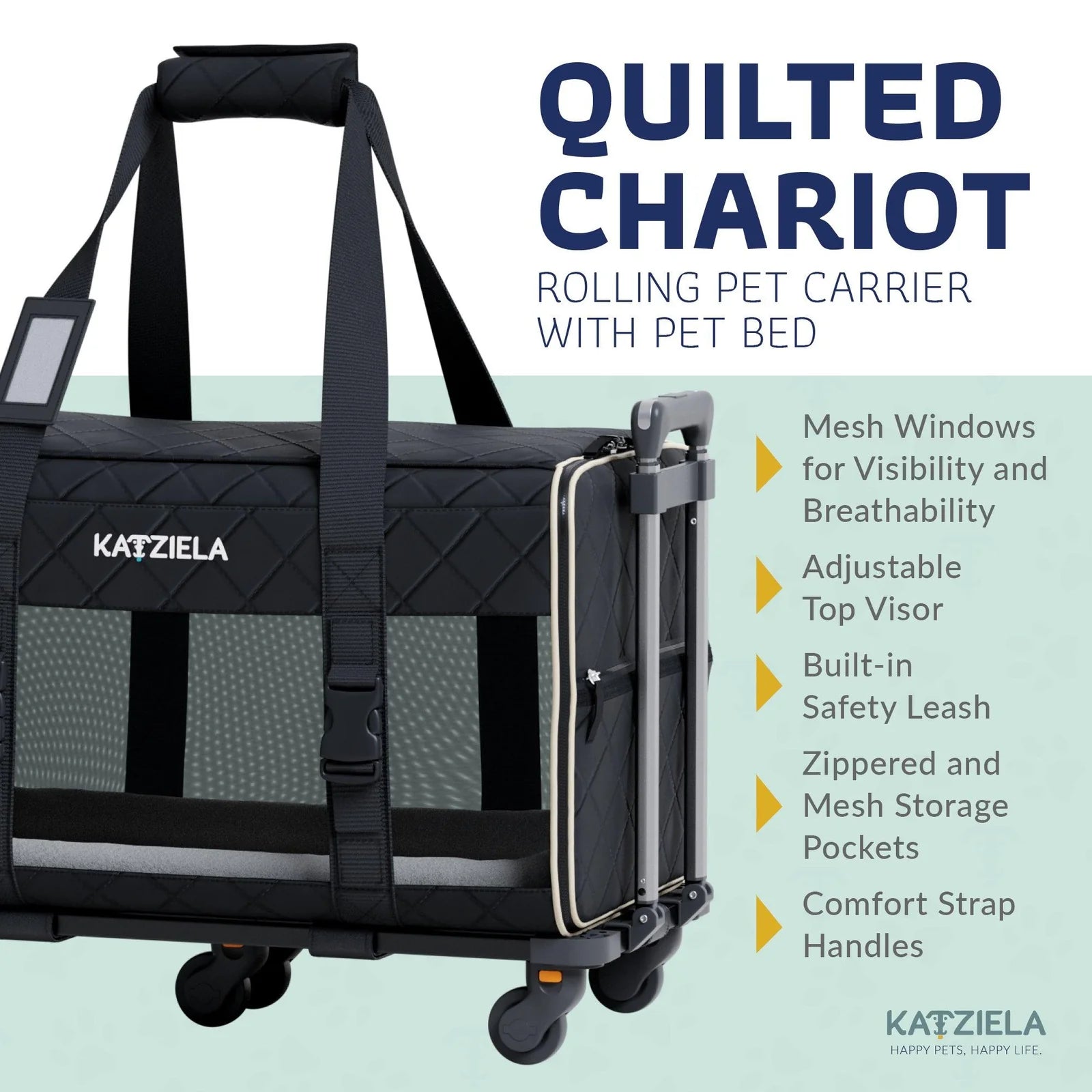 Katziela - Quilted Chariot PRO Pet Carrier