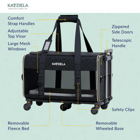 Katziela - Quilted Chariot PRO Pet Carrier
