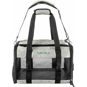 Katziela - Airline Approved Quilted Companion Carrier Cat & Dog Gray