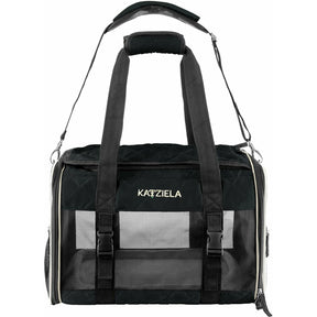 Katziela - Airline Approved Quilted Companion Carrier Cat & Dog Black
