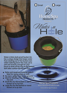Horse Spa Products - Water N' Hole Bucket Cover - Black