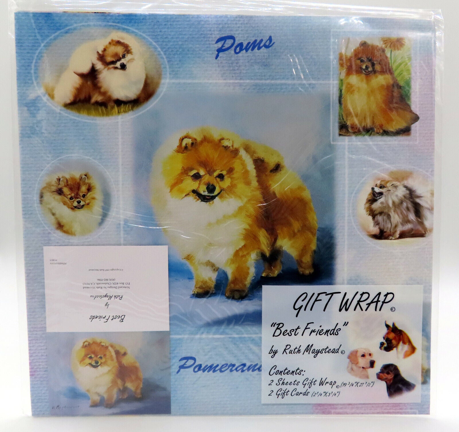 Best Friends By Ruth Maystead - Gift Wrap and Matching Cards