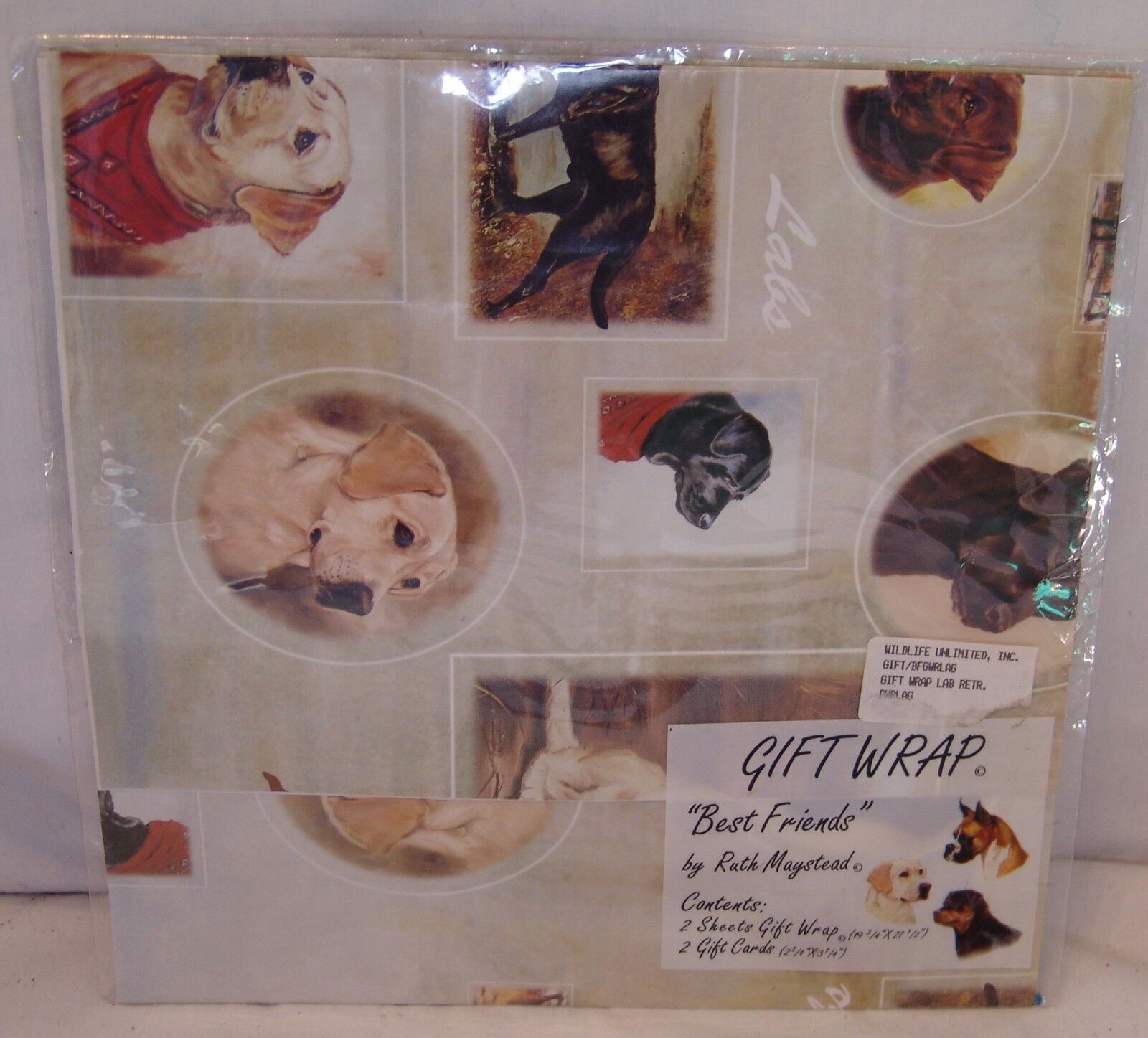 Best Friends By Ruth Maystead - Gift Wrap and Matching Cards