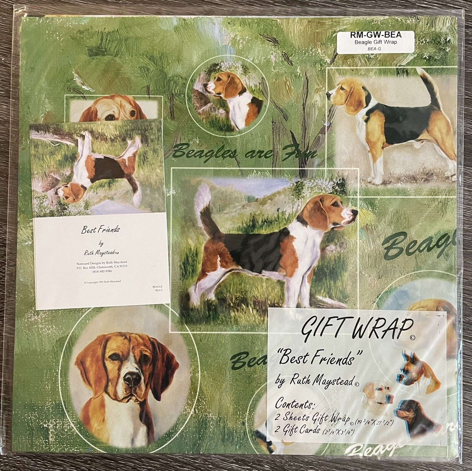 Best Friends By Ruth Maystead - Gift Wrap and Matching Cards