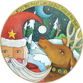 Sticks - "Santa's on the Way" Lazy Susan