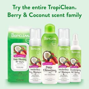 TropiClean - Deep Cleaning Pet Wipes Berry & Coconut