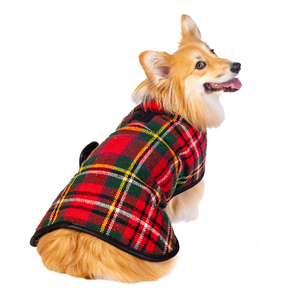 Chilly Dog - Dog Blanket Coat Scotty Plaid