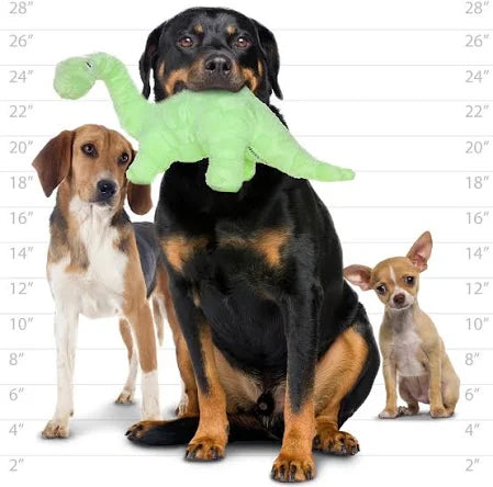 Tuffy Dog Toys - Mighty Dinosaur Brachiosaurus Plush Squeaky Dog Toy