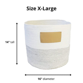 Midlee - Dog Toy Basket White