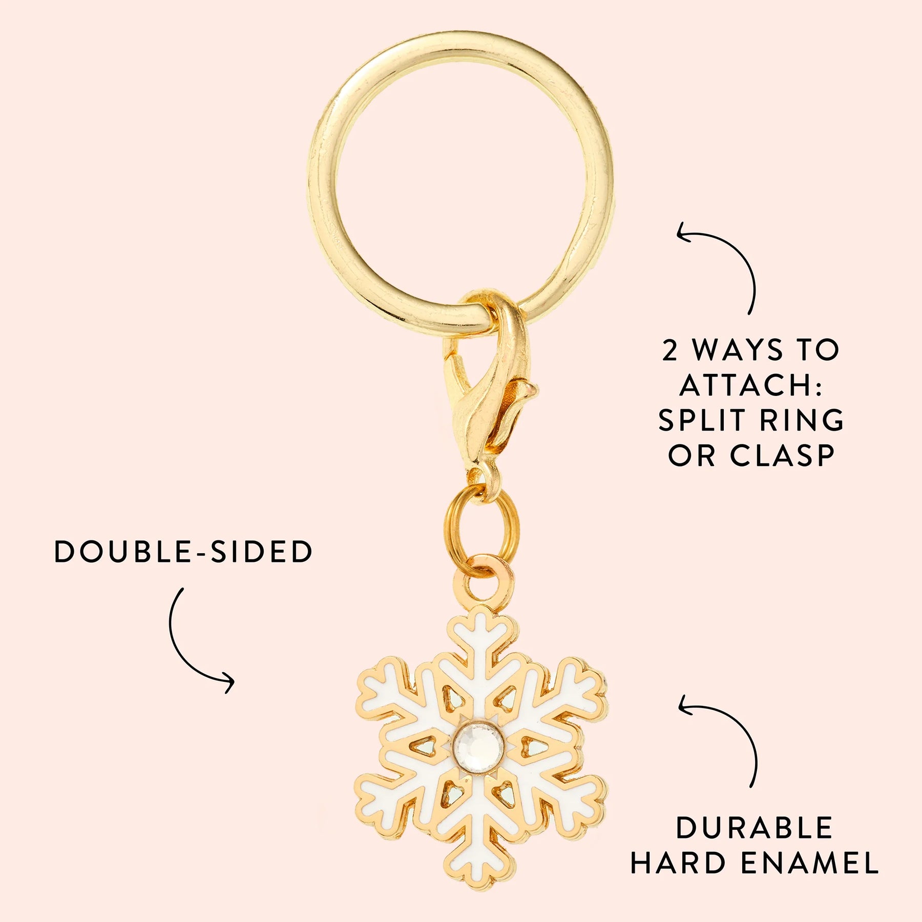 The Foggy Dog - Collar Charm Snowflake