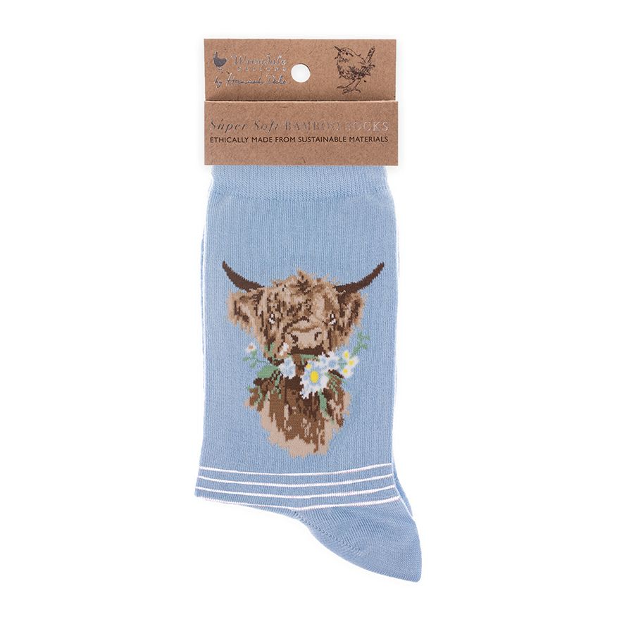 Wrendale Designs- Sock Cow Daisy Coo