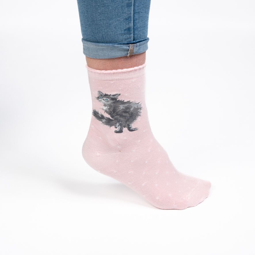 Wrendale Designs- Sock Cat Glamour Puss