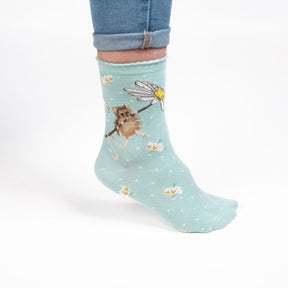 Wrendale Designs- Sock Mouse "Oops A Daisy"