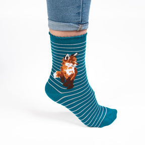 Wrendale Designs- Sock Fox "Born to Be Wild"