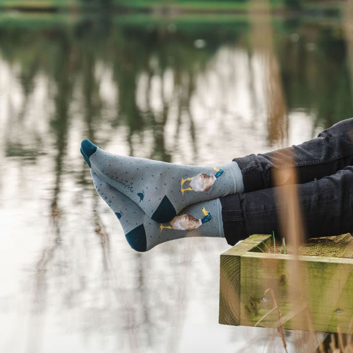 Wrendale Designs- Socks Men's "Guard Duck"