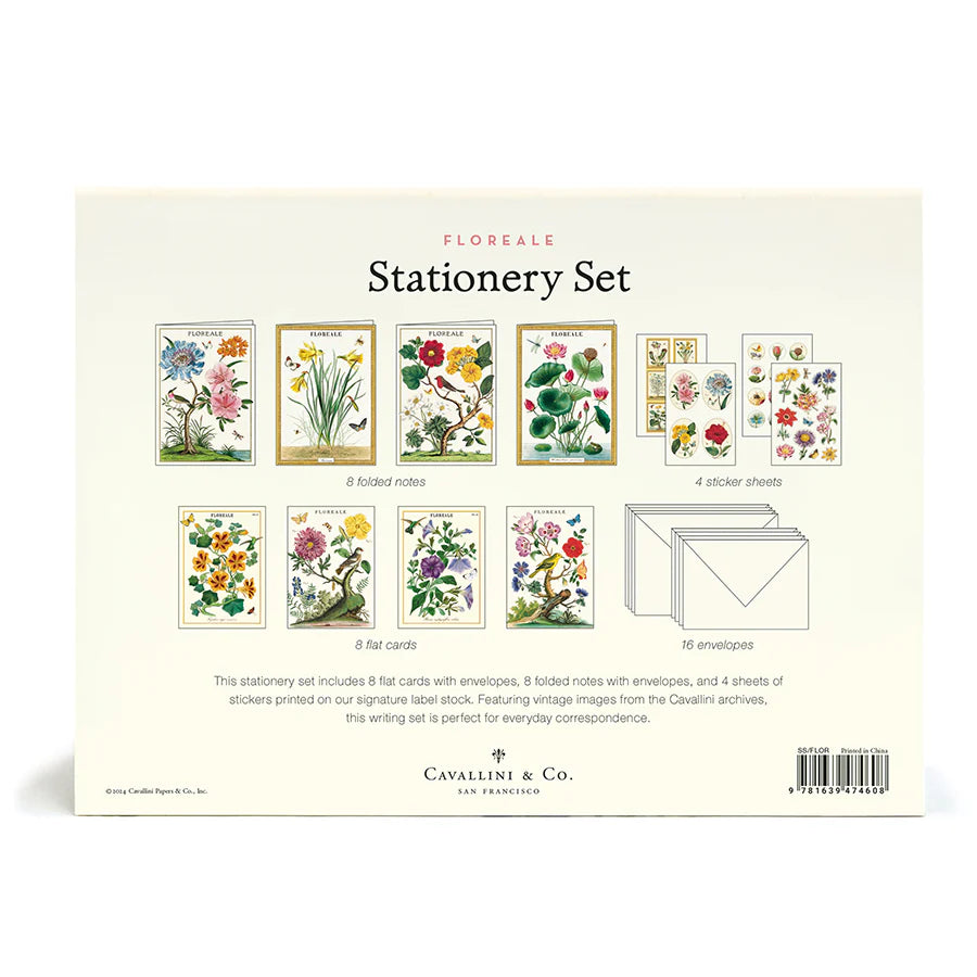 Cavallini Papers & Co - Stationery Set Floreale