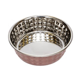 Jojo Modern Pets - Stainless Steel Diamond Textured Rose Quartz