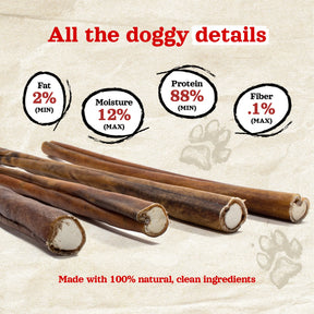 Natural Farm - Collagen Sticks Peanut Butter 6"